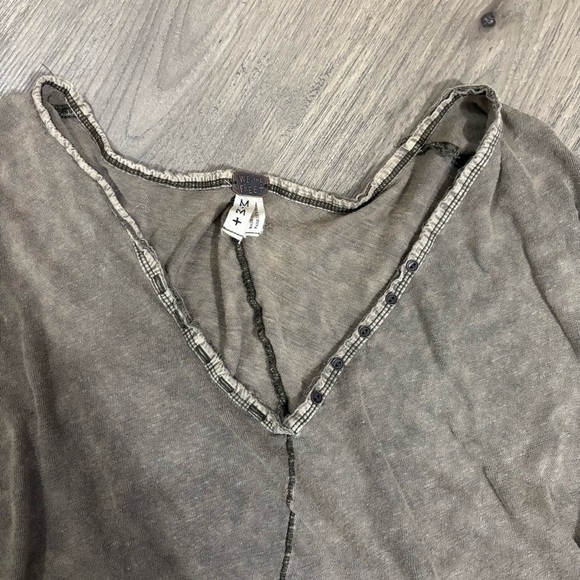 We The Free Olive Asymmetrical Blouse - Picture 8 of 12